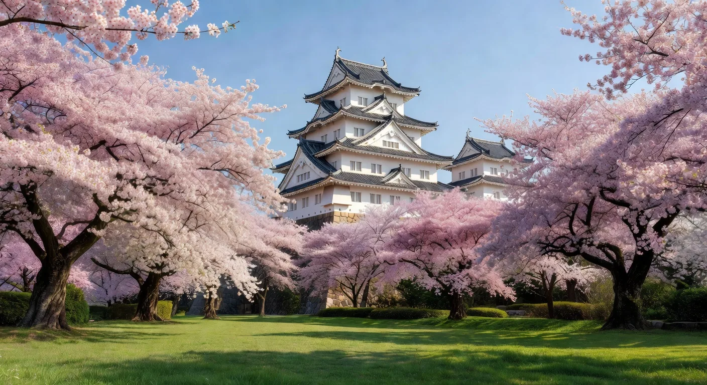 Himeji Castle Cherry Blossoms